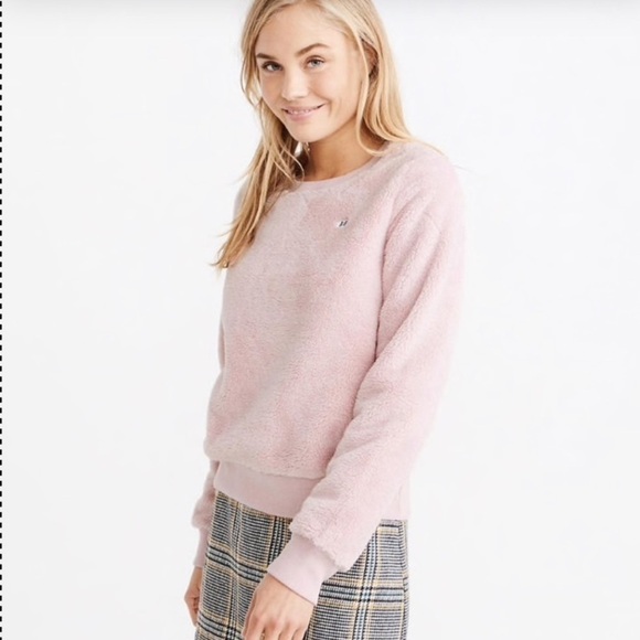 Abercrombie & Fitch Tops - Abercrombie & Fitch Cozy Crew Neck Pullover Sweater - Pink Size S